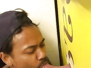 Gloryhole suck daddy with massive cock